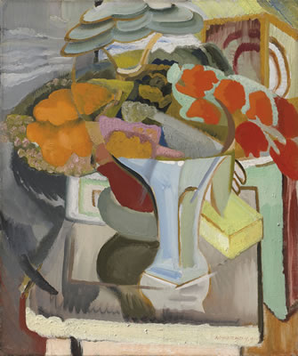 Ivon Hitchens : Still Life with Azaleas