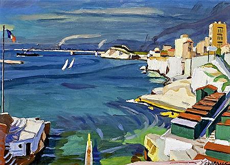 Edmond Astruc : Study for the basins of the Corniche in Marseilles