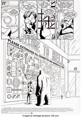 Peter Snejbjerg : Books of Magic #17 Complete 24-Page Story 'Deformative Years' Original Art (DC/Vertigo, 1995)