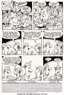 Sergio Aragones : Groo the Wanderer #30 Near-Complete Story Rufferto Original Art Group of 20 (Marvel, 1987)