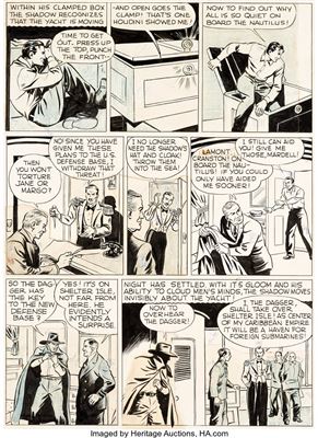 Vernon Van Atta Greene : Shadow Comics V1#12 Pages 22 and 23 Original Art (Street & Smith, 1941)