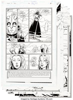 Peter Snejbjerg : Books of Magic #38 Complete Issue Original Art Group of 24 (DC Comics, 1997)