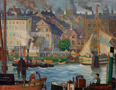 John Ellsworth Weis : Harbor , 1927