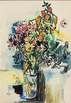 Ludwig Miller : 'Herbstblumen'