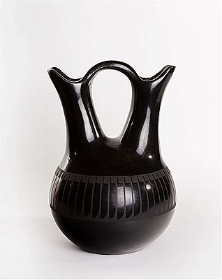 Popovi Da : 'Blackware Wedding Vase, 1971'