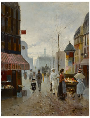 Jose Maria Jardines : A PARIS STREET SCENE