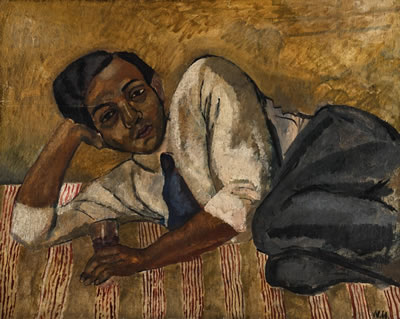 Nina Hamnett : RECLINING MAN