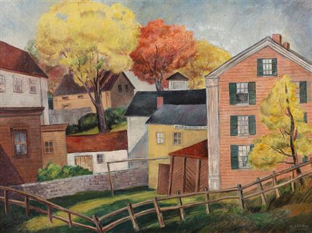 Edith Brisac : 'Back Yards, c. 1935'