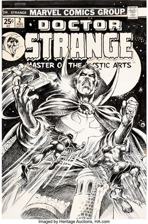 Frank Brunner : Doctor Strange #2 Cover Original Art (Marvel, 1974)