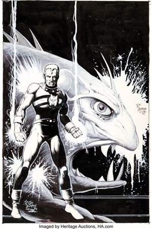 Tim Timothy Truman : Timothy Truman Miracleman #6 Cover Original Art (Eclipse, 1986)