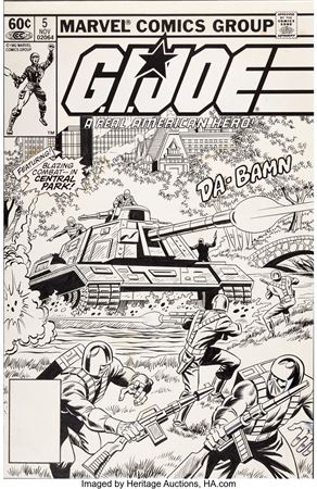 Bob (Robert) Hall : G.I. Joe, A Real American Hero #5 Cover Original Art (Marvel, 1982)