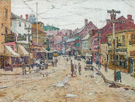 Felicie Waldo Howell : 'Main Street, Gloucester, 1918'