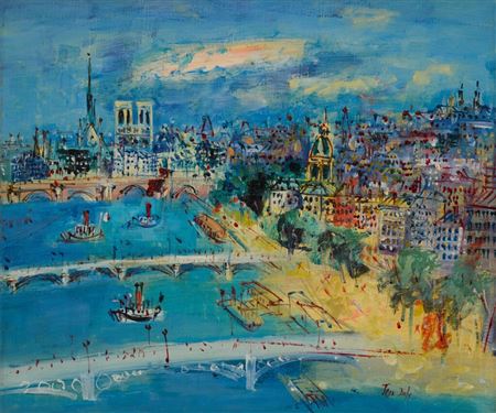 Jean Dufy : Paris, le Pont du Carrousel