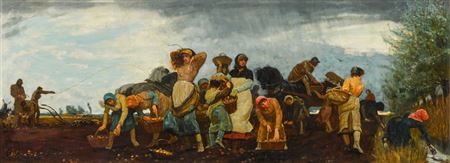 Robert Walker Macbeth : The Potato Harvest in the Fens