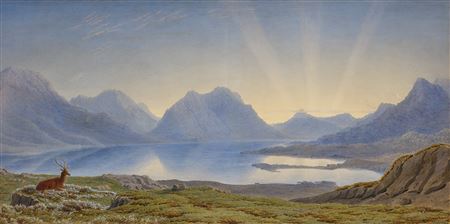 William Turner of Oxford : Dawn, Loch Torridon, Western Highlands, Scotland