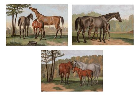 Augustus Kollner : Horses; Three works