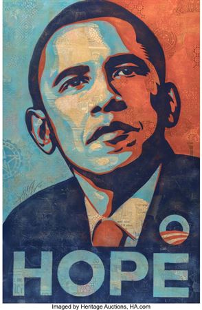 Shepard (Sheppard) Fairey : HOPE (Barack Obama)