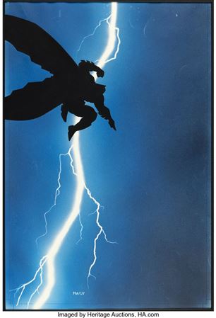 Frank Miller : Frank Miller and Lynn Varley Batman: The Dark Knight Returns #1 Cover Original Art (DC, 1986)