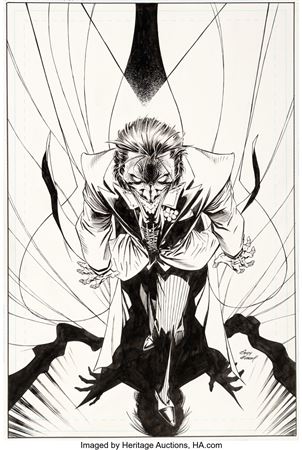 Andy (Andrew) Kubert : Joker's Asylum: Joker #1 Cover Original Art (DC, 2008)