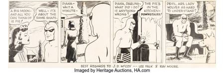 Wilson McCoy : The Phantom Daily Comic Strip Original Art dated 4-18-47 (King Features Syndicate, 1947)