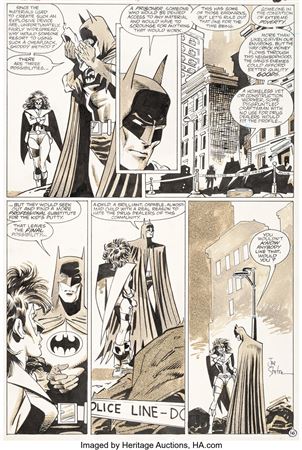 Joe Staton : The Huntress #18 Story Page 16 Original Art (DC, 1990)