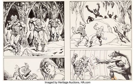 Alfredo Alcala : He-Man and the Masters of the Universe 'Masks of Power' Mini Comic Pages 7 and 8 (Mattel, 1983)