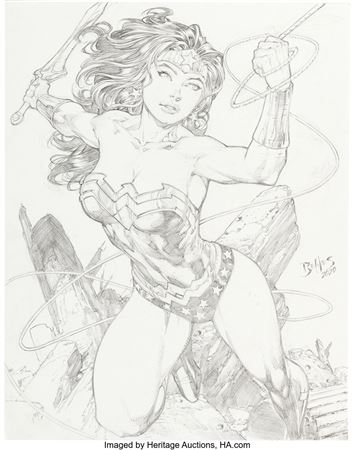 Ed Benes : Ed Benes Wonder Woman Original Illustration (2020)