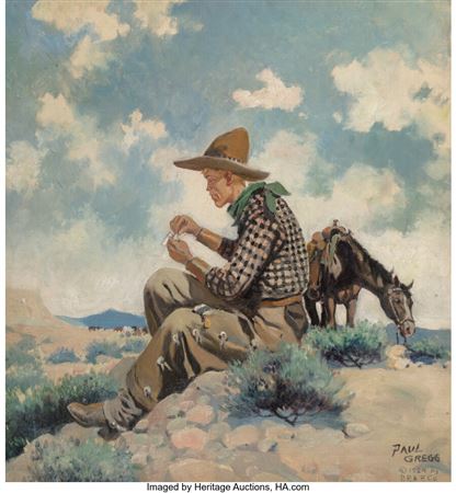 Paul Gregg : Cowboy Resting