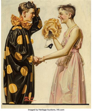 Frederic Stanley : Costume Surprise, The Saturday Evening Post cover