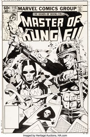 Gene Day : Gene Day Master of Kung Fu #115 Cover Original Art (Marvel, 1982)