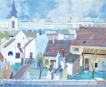 Lajos Gyimesi : Rooftops of Szentendre