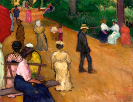 Vilmos Perlrott Csaba : In the Park, 1907