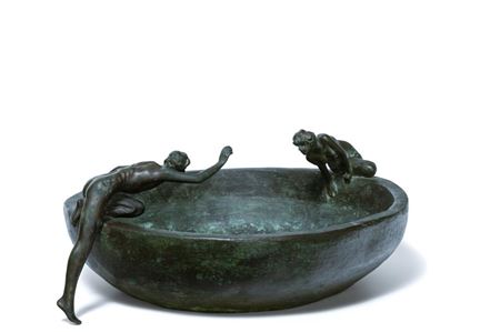 Clio Hinton Huneker Bracken : Untitled (Bowl with Two Nudes)