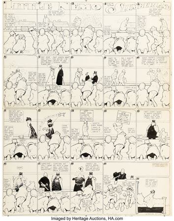 Winsor McCay : Winsor McCay Little Nemo in Slumberland Sunday Comic Strip Original Art dated 01-24-1909 (The New York Herald, 1909)