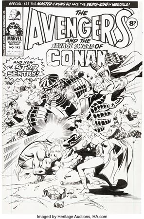 David Wenzel : David Wenzel and Al Milgrom Avengers #142 (UK Weekly Series)