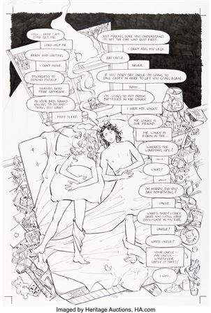 Terry Moore : Terry Moore Strangers in Paradise #85 Splash Page 2 Original Art (Abstract Studio, 2006)