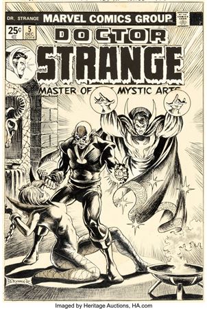 Frank Brunner : Frank Brunner Doctor Strange #5 Cover Original Art (Marvel, 1974)