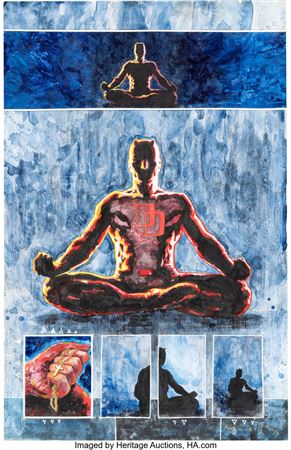 David Mack : David Mack Daredevil: End of Days #8 Story Page 18 Original Art (Marvel, 2013)