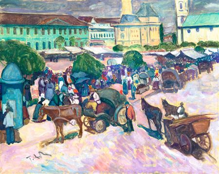 Erno Tibor : Nagyvárad (Várad Square), c. 1910