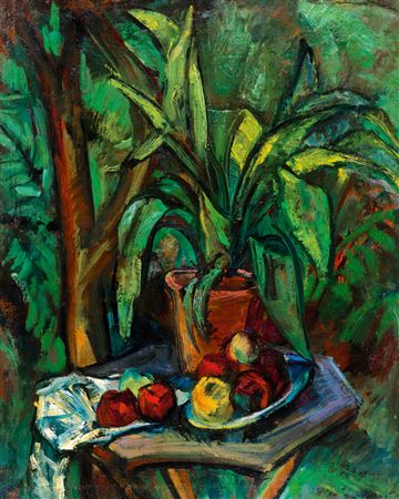 Margit Graber : Still-Life in the Spring Garden, 1920s