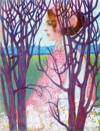 Geza Farago : Early Spring (Youthful Beauty), c. 1909