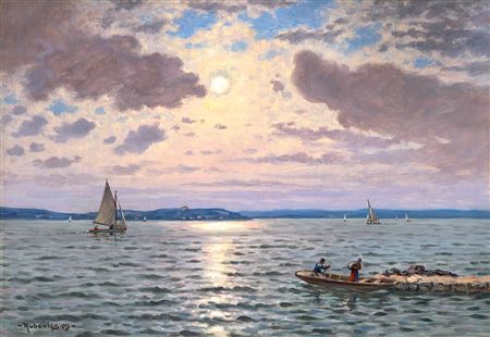 Markus Rubovics : Lake Balaton (View of Tihany)