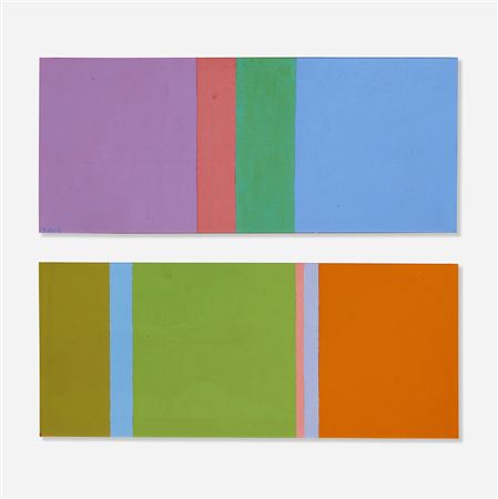 Josef Zenk : Color Field #1; Color Field #2 (two works)