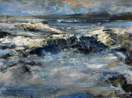 Howard Coles : Waves Claiming the Shore I