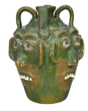 Bobby Ferguson : Face Jug With Four Faces