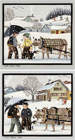 Willi Keller : 'Winter in Appenzell' (2)