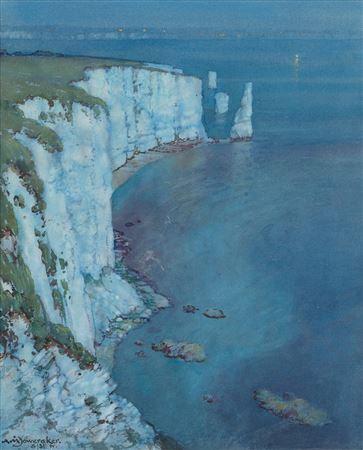 Albert Moulton Foweraker : Old Harry Rocks; Studland, Dorset