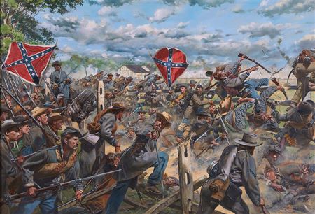 Don Troiani : CIVIL WAR BATTLE SCENE