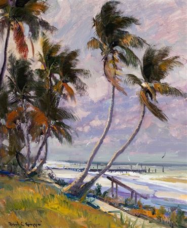 Robert Charles Gruppe : Windy Naples Beach