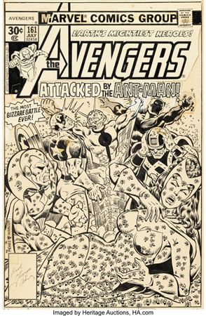 George Perez : Avengers #161 Cover Original Art (Marvel, 1977)